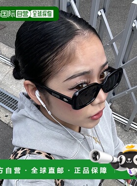 1h可退 日本直邮INTER FACTORY 男女通用大框透明框黑色镜片太阳