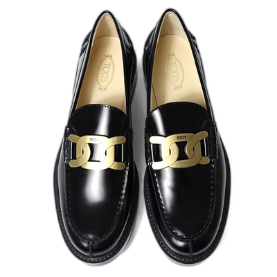 日本直邮 TODS 皮革乐福鞋 Kate 金属链条鞋女式 XXW59C0EN90SHA