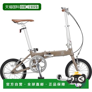 卡其YG 8.2kg 鹿牌折叠自行车 1413骑行 日本直邮