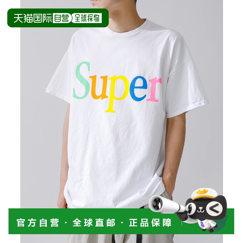 1h可退 日本直邮SUPERMARKET 男装 宽松苹果图案纯棉T恤 BSM45SMV