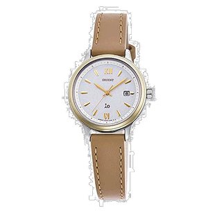 【日本直邮】Orient东方女款手表腕表RN-WG0420S棕色皮革表带时尚