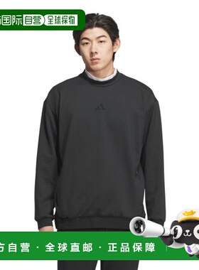 日本直邮adidas 高尔夫长袖运动衫 JUW93-JN1251 男士款 黑色