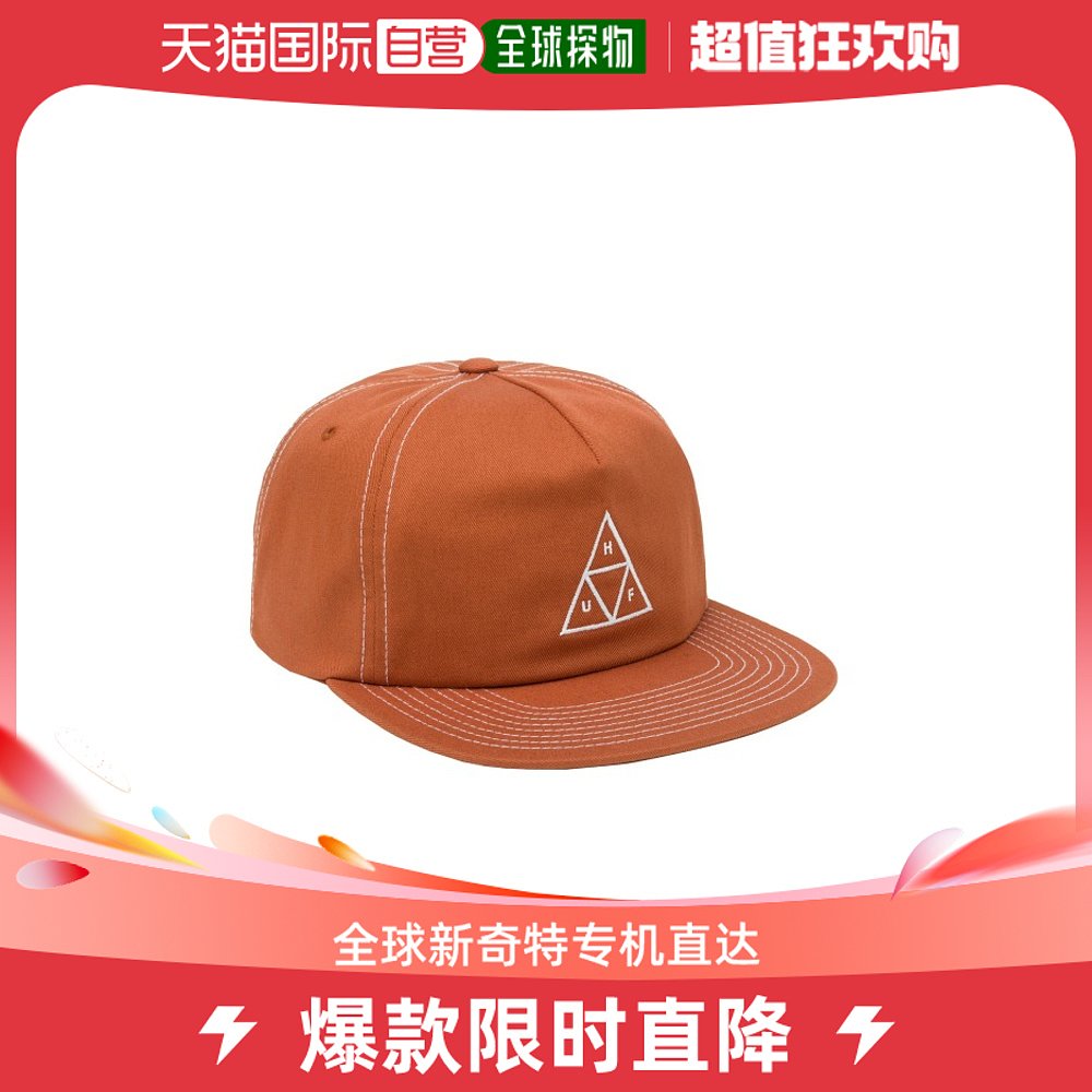 日本直邮HUF男女同款SET TT SNAPBACK帽子纯棉前罩HUF三角标志