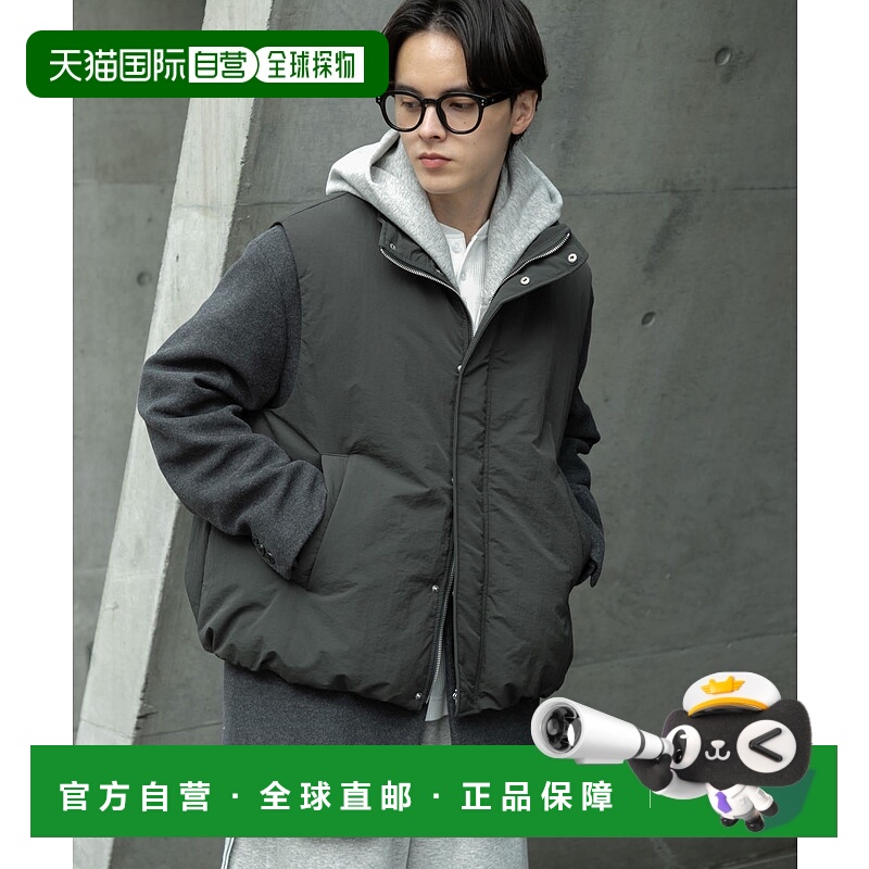 1h可退 日本直邮SENSE OF PLACE 男装 宽松尼龙夹棉背心 AAA717A1