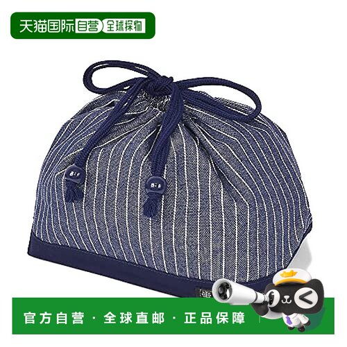 【日本直邮】Colorful Candy Style 扣板抽绳午餐袋标签靛蓝 N344