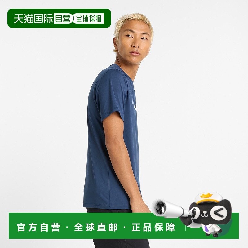 日本直邮New Balance Linear Logo Performance 短袖T恤