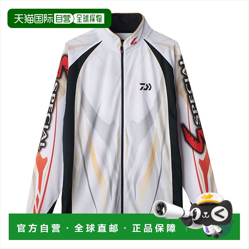 日本直邮Daiwa Wear DE-7225 特制长袖全拉链衬衫 白色 2XL