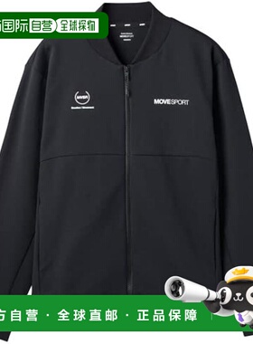 【日本直邮】迪桑特 MOVESPORT弹力背标训练男士运动衫BK L