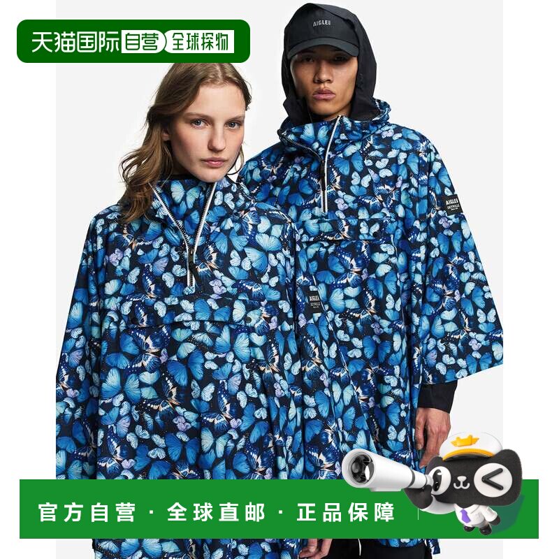 日本直邮DEYROLLE 雨衣 蓝色 透湿防水 2.5层可收纳