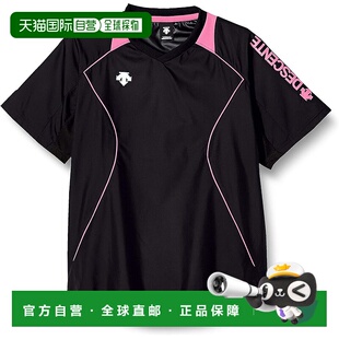 【日本直邮】Descente迪桑特 排球运动短袖DVB-3322 BPK黑/粉 儿1