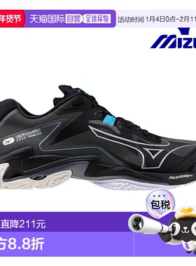 日本直邮美津浓排球鞋 Wave Lightning Z8 黑色 x 银色 V1GA24005