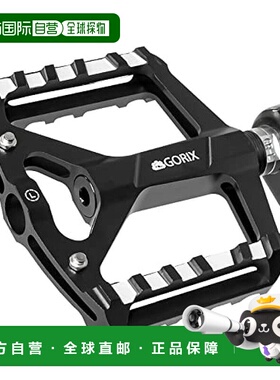 【日本直邮】GORIX 自行车踏板 GX-FY327 黑色 公路自行车 山地自