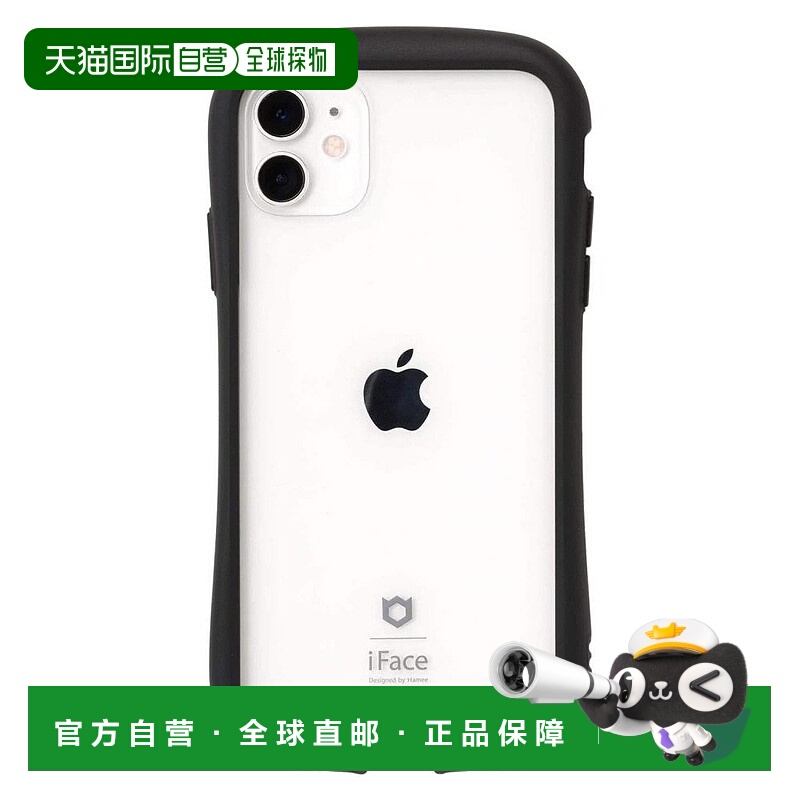 【日本直邮】Hamee iFace  iPhone 11 手机透明壳 钢化玻璃 黑色
