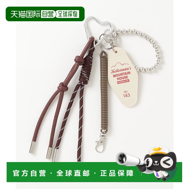 1h可退 日本直邮ROSE BUD 女士 心形扣环 5件套 趣味风包包挂饰 2