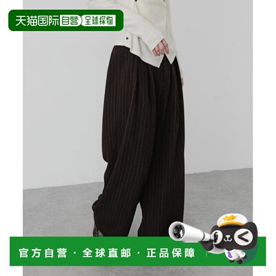 日本直邮SENSE OF PLACE 女装 细条纹宽松长裤 AA【付后1h可退】