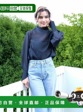 1h可退 日本直邮Rouge vif Anna 女士轻薄高领长袖衬衫 315003100