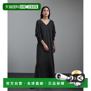 日本直邮SALON 女士V领羊绒针织连衣裙 adam rope 极 1h可退