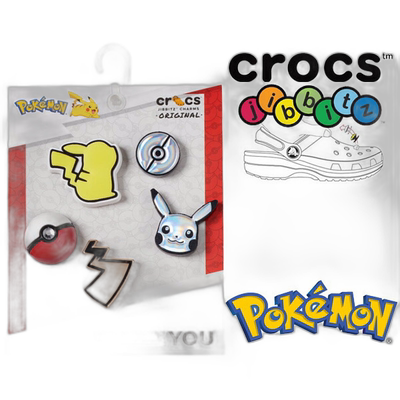 日本直邮 crocs JIBBITZ ELEVATED POKEMON 5 件装 10009998 角色