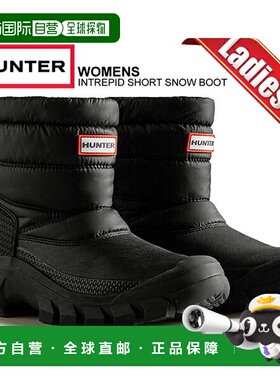 日本直邮HUNTER WOMENS INTREPID SHORT SNOW BOOT BLACK wfs2108
