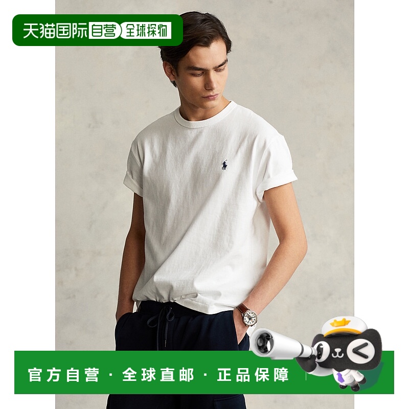 日本直邮RALPH LAUREN拉夫劳伦男士T恤短袖圆领徽标刺绣男款
