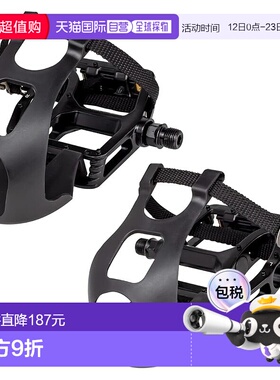 【日本直邮】GORIX 自行车平踏板带脚扣脚踏山地车套装 GX-TOE829