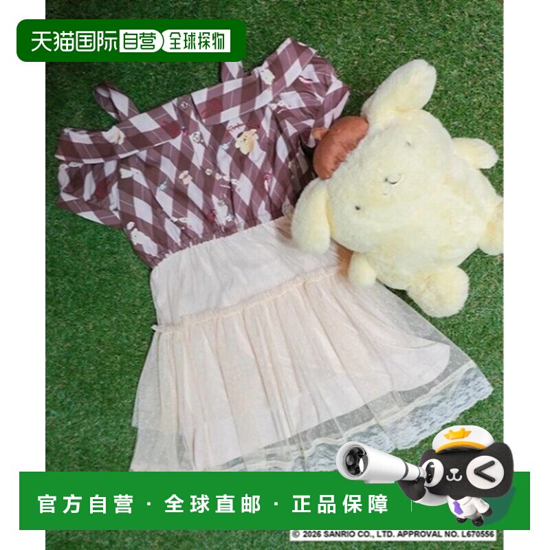 日本直邮axes femme 儿童 连衣裙 布丁狗联名复古风蓬蓬纱裙 TS35图片