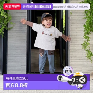 日本直邮日潮 petit main【好奇猴乔治】剪裁长裤9554102