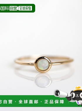 1h可退 日本直邮cui-cui 十月诞生石 华丽游彩欧泊宝石 戒指 K10Y