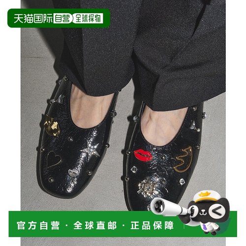 1h可退 日本直邮GRISE 女士 现实艺术 手工镶嵌 平底鞋 251928216