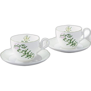 【日本直邮】Noritake 杯子和茶托 02:一对 咖啡