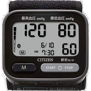 【日本直邮】西铁城Citizen CHWH系列手腕式血压计 黑色CHWH803