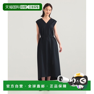 1h可退 日本直邮ATON 女装 羊毛混纺V领垂感连衣裙 64262654967