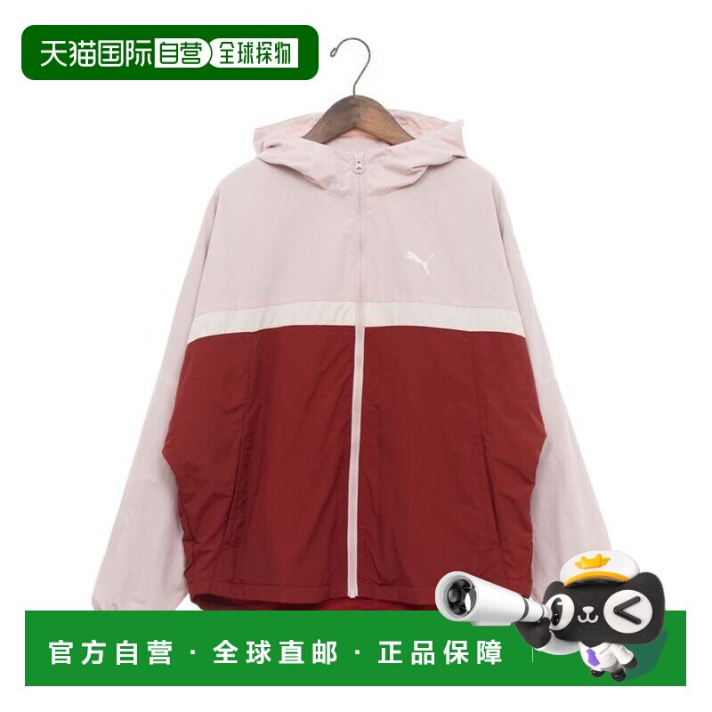 日本直邮PUMA 女士风衣 桃灰 MAUVE MIST夹克外套彪马抓绒