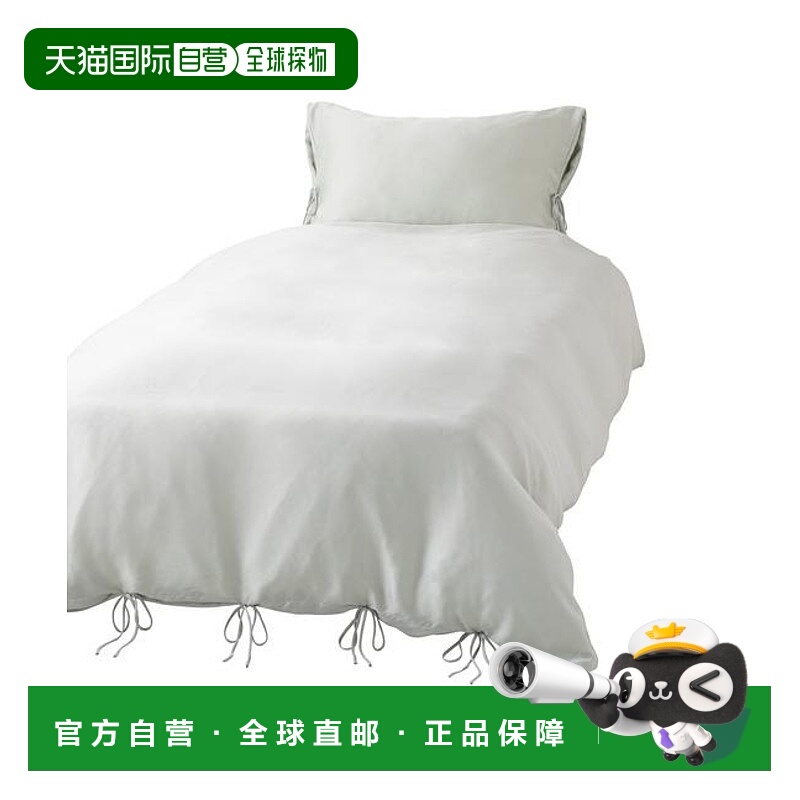 1h可退 日本直邮Francfranc CICA加工 窄丝带 被套 双人床 天然浅