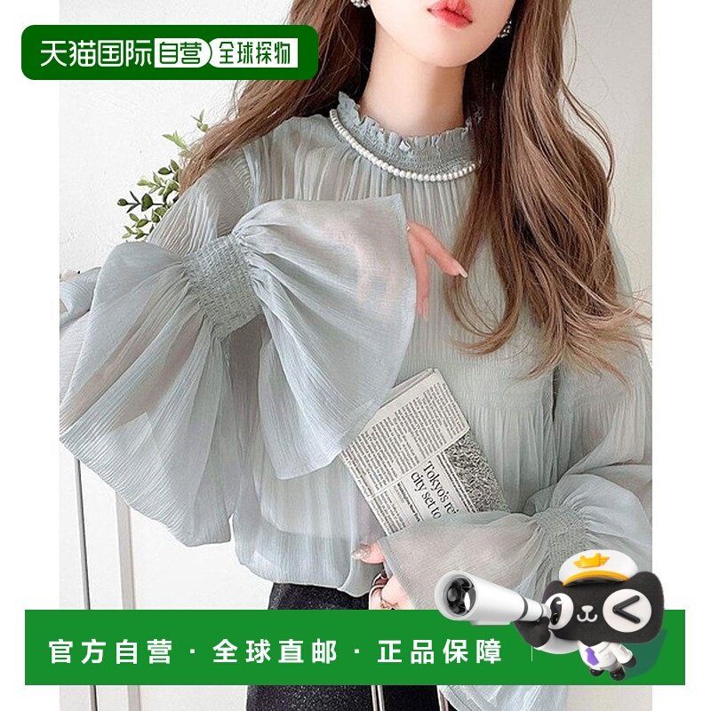 日本直邮Classical Elf 魅力满溢的透明衬衫 褶皱透明女式衬衫 [C