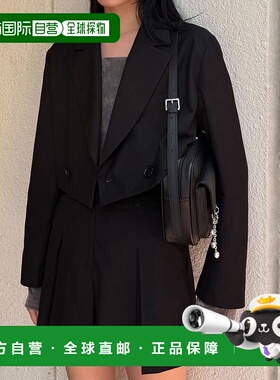 1h可退 日本直邮EMODA 女装 宽松短款 西装外套 双口袋设计 04255