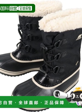 日本直邮SOREL 儿童 YOOT PAC NYLON WP 防水冬靴黑色NY5191 010