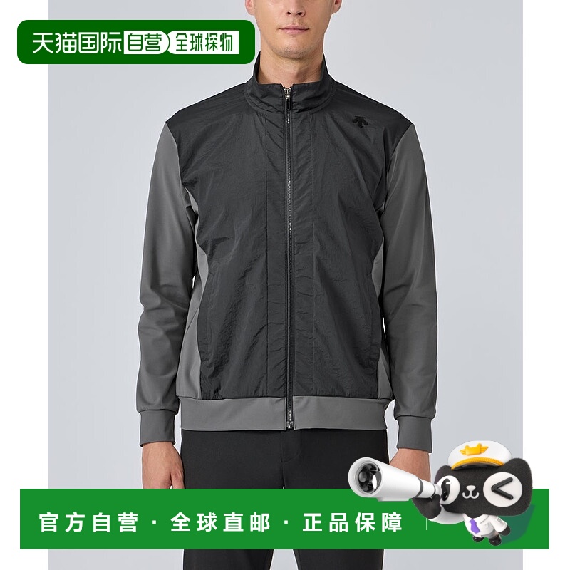 日本直邮Descente 尼龙弹力全拉链针织夹克 高尔夫夹克迪桑特