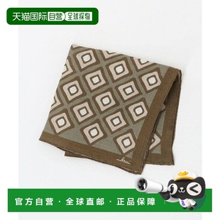 92148708 方形普通印花口袋巾 绿色 ARROWS 日本直邮UNITED