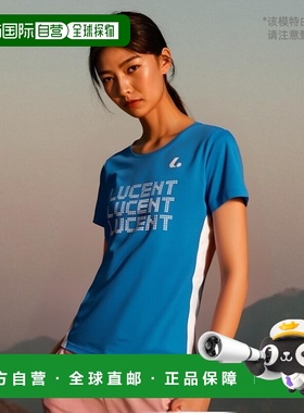 日本直邮LUCENT 女士T恤 蓝色网球T恤 XLH2337 女式短袖