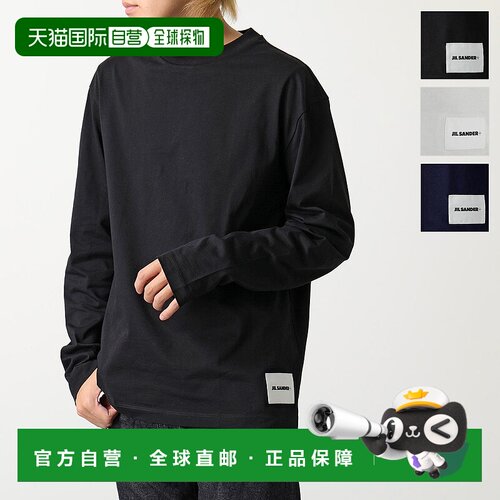 日本直邮JIL SANDER Plus T恤 J47GC0002 J45048 男士长 T 标签