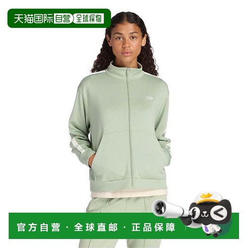 日本直邮NEW BALANCE 女士针织运动夹克长袖 [AWJ51505-GAS] 运动
