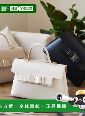 1h可退 日本直邮VIS女士合成皮革2WAY单手提包 蝴蝶结设计轻量通