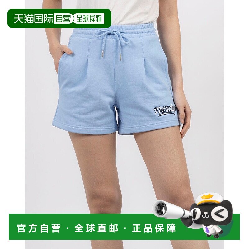 日本直邮NERDY 女士草书标志短裤 [NE8621EW000689] 炭黑色