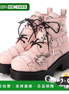 日本直邮YOSUKE 防滑厚底系带靴子 YO729BW19716 [6310008] 黑色