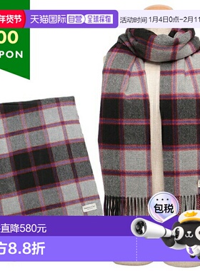 日本直邮Johnstons 围巾灰色多色女式 JOHNSTONS WA000056 KU0126