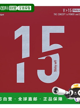 日本直邮VICTAS维克塔斯 男士女士 V15 粘性软 乒乓球拍胶皮 反胶