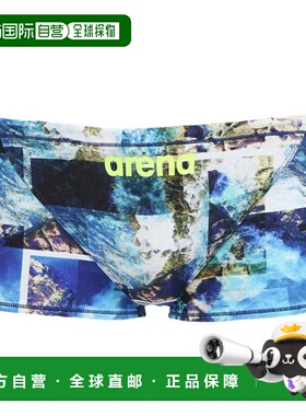 日本直邮ARENA 竞技训练短腿泳衣 蓝色 SS - LL码 [AS5FWM06] 泳