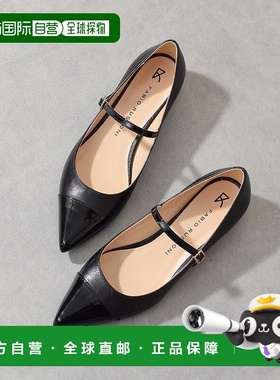 日本直邮FABIO RUSCONI 尖头皮革女鞋 FA933BW021533 黑色单鞋