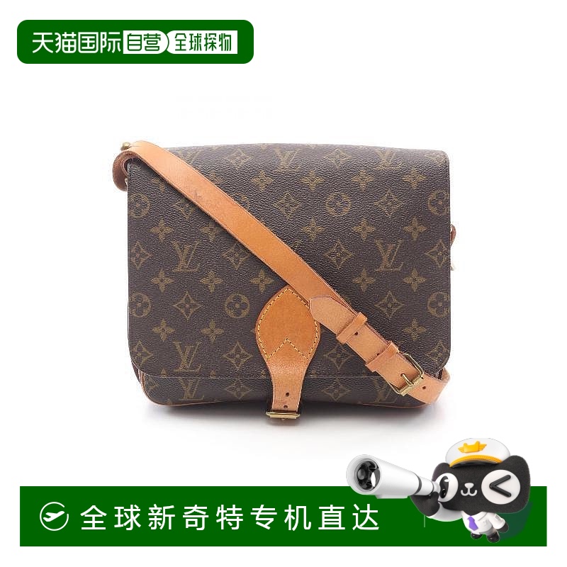 1h可退 日本直邮中古LV路易威登女包B级9新Cartesiere马鞍包涂层/